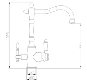 Смеситель для кухни ZORG Steel Hammer (SH 812 SATIN) Сатин, фото 2