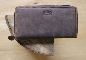 Бумажник Klondike Mary, коричневый, 19,5x10 см, фото 9