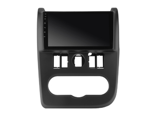 Рамка InCar для UMS LADA Largus 2012-2021, RENAULT Logan 2010-2014 BLACK, 9", фото 4