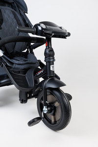 Велосипед коляска трехколесный с ручкой, Tech Team Luxury music черный 2026, фото 9