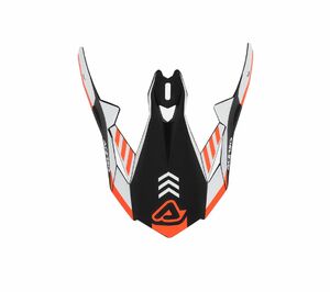 Козырёк Acerbis для шлема X-TRACK 22-06 Black/Orange Fluo, фото 1
