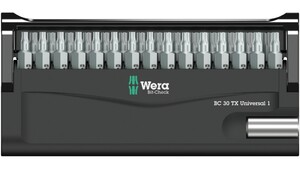 Набор бит Wera с битодержателем, 30 пр., 1/4" C6.3 Bit-Check 30 TX Universal 1, фото 3