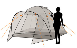 Палатка Canadian Camper KARIBU 3, цвет royal, фото 7