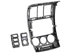 Рамка InCar для UMS HYUNDAI Getz 2002-2011, 9" (консоль) левый руль SILVER, фото 2