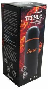 Термос TONAR 750ML черный (дополнительная пластиковая чашка) (HS.TM-024), фото 7