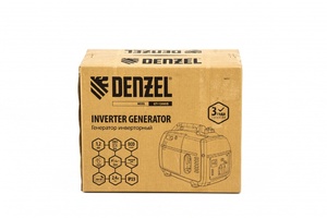 Генератор инверторный GT-1200iS, 1.2 кВт, 230 В, бак 2.4 л, закрытый корпус, ручной старт Denzel, фото 7