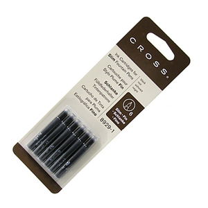 Cross Чернила (картридж) для перьевой ручки Classic Century/Spire, черный, 6 шт в упаковке