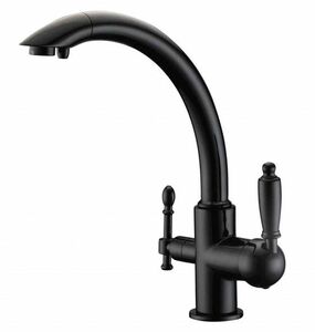 Смеситель для кухни ZORG Sanitary (ZR 314 YF-33 BLACK) Черный, фото 1