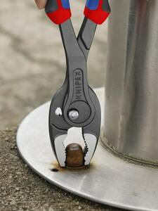 Клещи с фронтальным и боковым захватами, Knipex TwinGrip  зев 5-27 мм, длина 250 мм, 3-комп ручки, фото 5