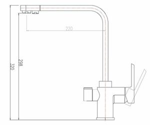 Смеситель для кухни ZORG Granit (ZR 334 YF- КВАРЦ) Кварц, фото 2