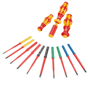 Набор насадок WERA с отвёрткой-битодержателем, 7 пр.Kraftform Kompakt VDE 7 Imperial 1 Tool Finder, фото 3