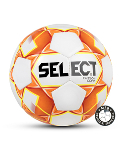 Мяч футзальный Select Futsal Copa №4, белый/оранжевый/желтый, фото 1