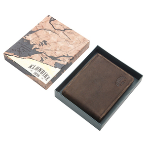 Бумажник Klondike John, коричневый, 11,5x9 см, фото 7