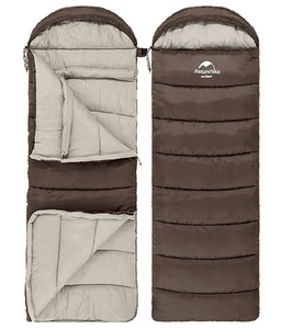 Мешок спальный Naturehike U350, (190х30)х75 см, (левый) (ТК: +1C), коричневый NH20MSD07-GU350-L, фото 4