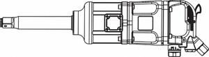Thorvik AIWS124 Гайковерт пневматический 1"DR 3600 об/мин, 3260 Nm и головки торцевые ударные 1"DR 32, 33 мм, фото 3