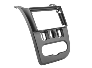 Рамка InCar для UMS LADA Largus 2012-2021, RENAULT Logan 2010-2014 BLACK, 9", фото 2