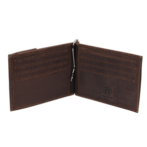 Бумажник Klondike Yukon, с зажимом для денег, коричневый, 12х1,5х9 см, фото 2