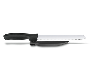 Нож Victorinox с упором для отрезания равномерных ломтиков, черный, фото 7