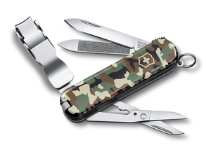 Нож Victorinox Classic Nail Clip 580, 65 мм, 8 функций, камуфляж