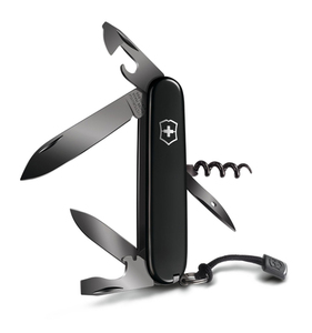 Нож Victorinox Spartan PS, 91 мм, 13 функций, чёрный, с темляком, фото 2