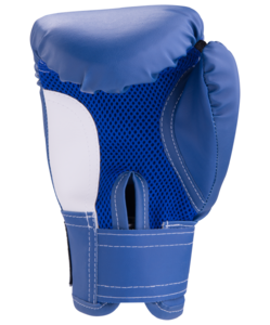 Перчатки боксерские детские, Rusco 6oz, к/з, синий, фото 2