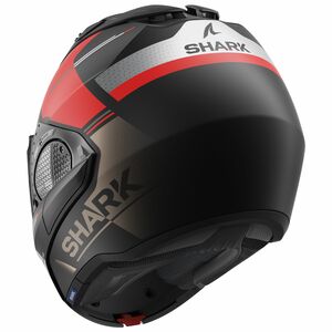 Шлем SHARK EVO GT TEKLINE MAT Black/Chrome/Red XL, фото 2