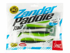 Виброхвосты LJ 3D Series Zander Paddle Tail 4.8in (12.00)/Z04 4шт., фото 3