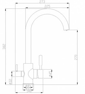 Смеситель для кухни ZORG Steel Hammer Inox (SH 713 INOX) Сталь Нержавеющая, фото 2