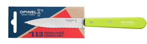 Нож столовый Opinel №113, деревянная рукоять, блистер, нержавеющая сталь, зеленый 001920, фото 2