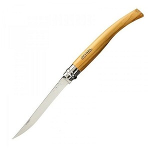 Нож филейный Opinel №12, нержавеющая сталь, рукоять оливковое дерево, 001145, фото 2