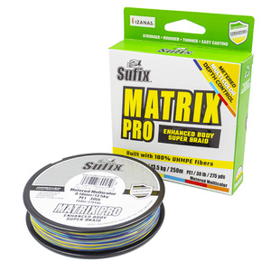 Леска плетеная SUFIX Matrix Pro разноцветная 250 м 0.18 мм 13,5 кг, фото 5