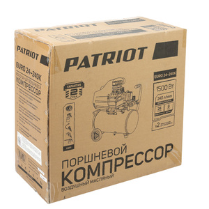 Компрессор поршневой масляный Patriot EURO 24-240 K, фото 13