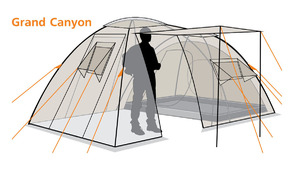 Палатка Canadian Camper GRAND CANYON 4, цвет royal, фото 4