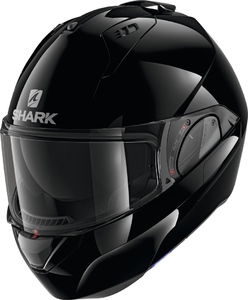 Шлем SHARK EVO ES BLANK Black Glossy XS