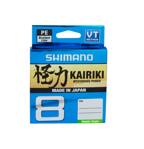 Леска плетёная SHIMANO Kairiki 8 PE 150м зеленая 0.215mm/20.8kg