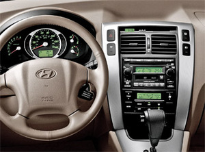 Рамка InCar для UMS HYUNDAI Tucson 2004-2010 SILVER, 10", фото 6