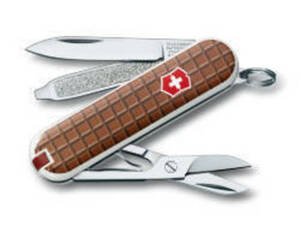 Нож-брелок Victorinox Classic, 58 мм, 7 функций, "The Chocolate"