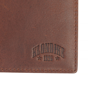 Бумажник Klondike Dawson, коричневый, 13х1,5х9,5 см, фото 3