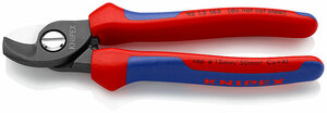 Кабелерез, Ø 15 мм (50 мм²), длина 165 мм, фосфатированный, 2-комп ручки, SB KNIPEX KN-9512165SB, фото 1
