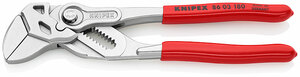 Клещи переставные-гаечный ключ, зев 40 мм, длина 180 мм, хром, обливные ручки, SB KNIPEX KN-8603180SB, фото 1