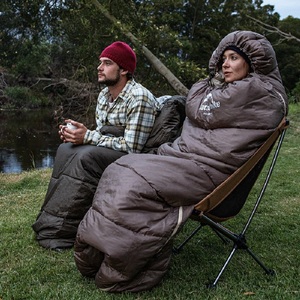 Мешок спальный Naturehike U350, (190х30)х75 см, (левый) (ТК: +1C), коричневый NH20MSD07-GU350-L, фото 5