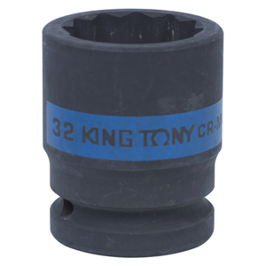 Головка торцевая ударная двенадцатигранная 3/4", 32 мм KING TONY 653032M, фото 1
