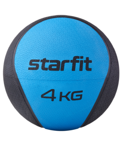 Медбол высокой плотности Starfit GB-702, 4 кг, синий, фото 1