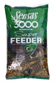 Прикормка Sensas 3000 Super FEEDER RIVER Black 1кг