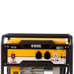 Генератор бензиновый PS 25, 2.5 кВт, 230 В, 15 л, ручной стартер Denzel, фото 9
