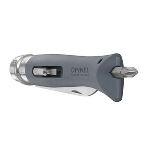 Нож Opinel №09 DIY, нержавеющая сталь, сменные биты, серый, блистер, фото 3