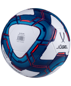 Мяч футбольный Jögel Elite №5, белый/синий/красный, фото 2
