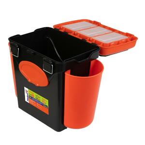 Ящик зимний FishBox односекционный (10л) оранжевый Helios, фото 1