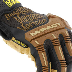 Перчатки MECHANIX Work Leather M-Pact Fingerless Framer Brown, р.XL, фото 6