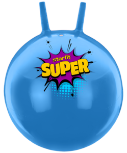 Мяч-попрыгун Starfit GB-0401, SUPER, 45 см, 500 гр, с рожками, голубой, антивзрыв